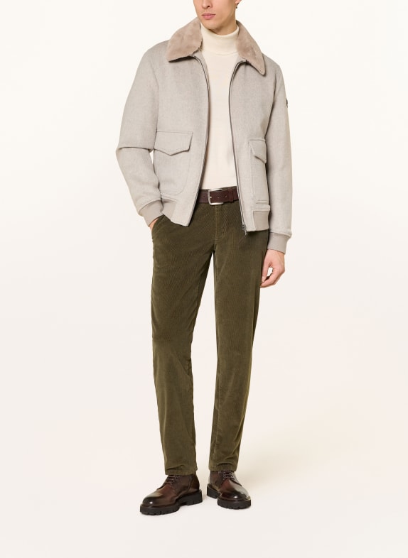 BRAX Cordbroek FABIO TT Modern Fit 33 OLIVE