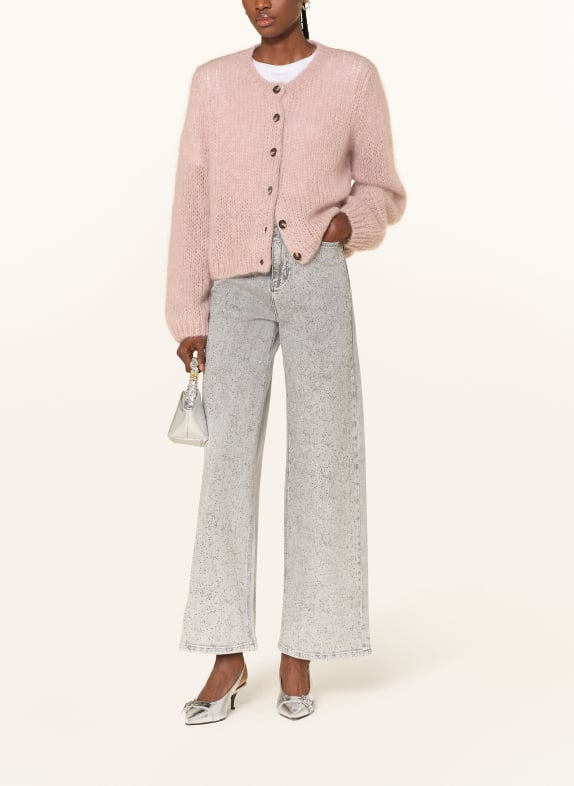 InWear Wide Leg Jeans AALIAIW met sierstenen 900002534 GREY SHAT