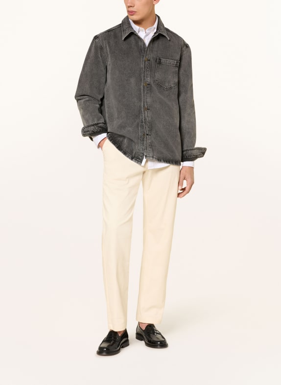 LES DEUX Jeans-overshirt LOAN DONKERGRIJS