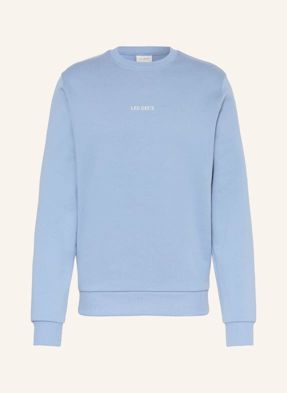 LES DEUX Sweatshirt ANDREW HELLBLAU / WEISS
