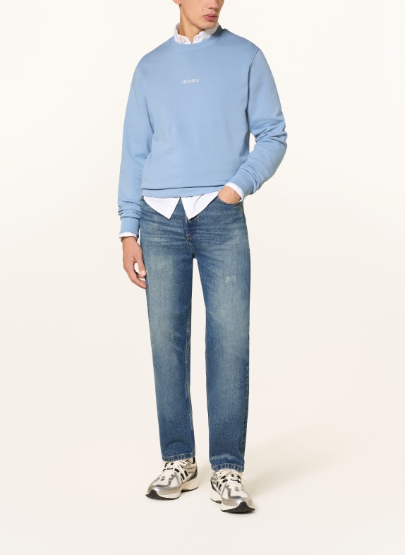 LES DEUX Sweatshirt ANDREW LICHTBLAUW / WIT