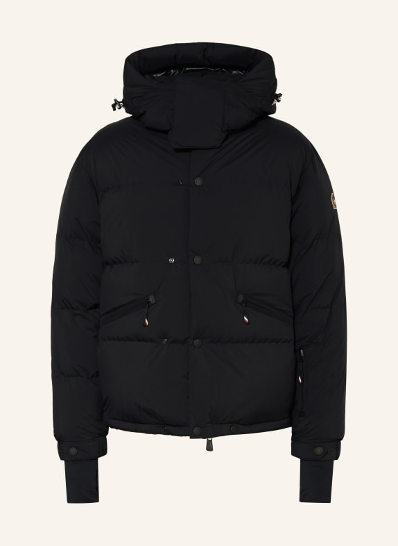 MONCLER GRENOBLE CORAIA down jacket with detachable hood BLACK