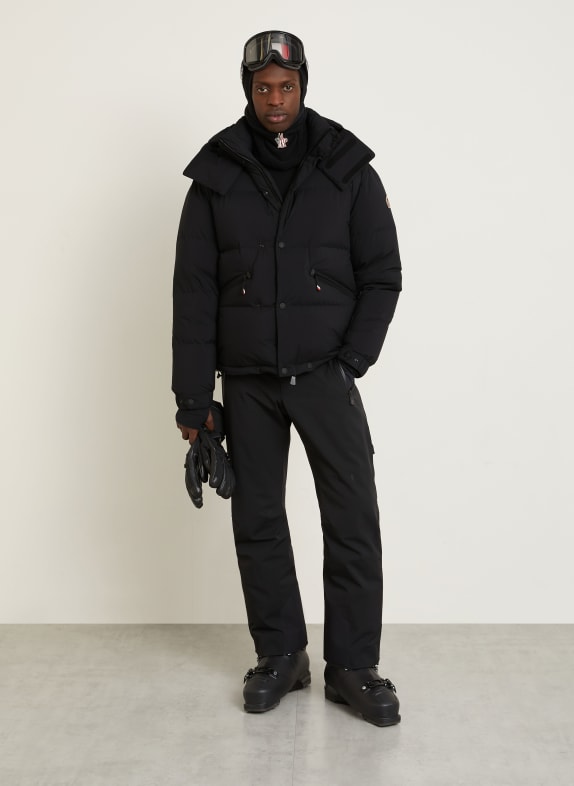 MONCLER GRENOBLE Daunenjacke CORAIA mit abnehmbarer Kapuze SCHWARZ