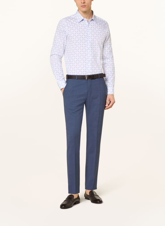 JOOP! Overhemd PIERCE Slim Fit WIT / LICHTBLAUW