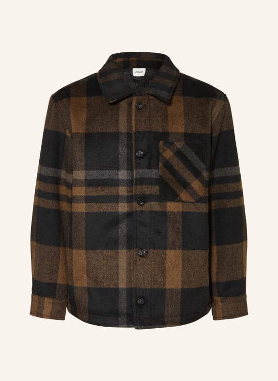 s.Oliver RED Overjacket BRAUN / DUNKELGRAU / SCHWARZ