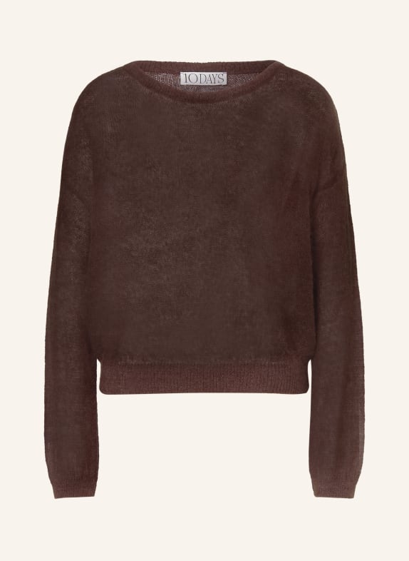 10DAYS Pullover mit Alpaka DUNKELROT