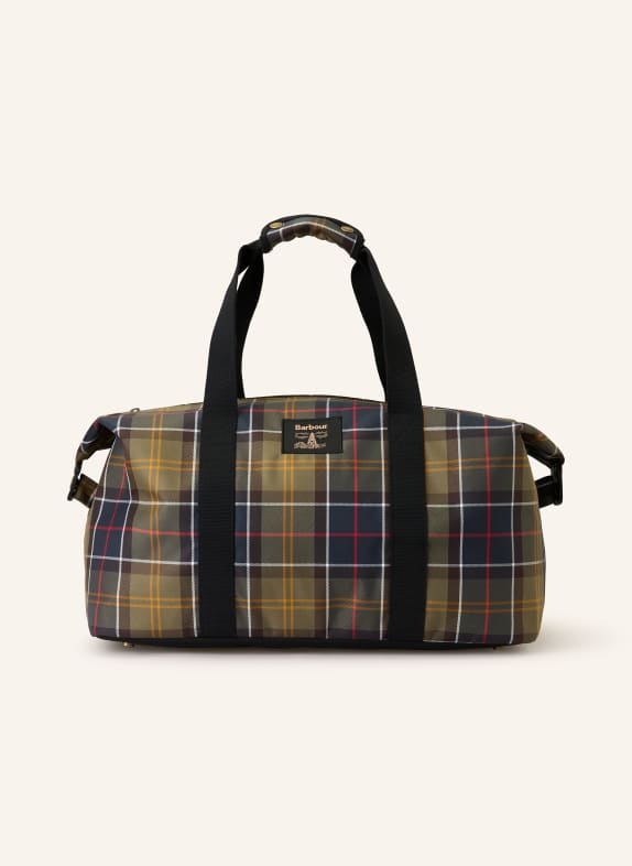 Barbour cestovní taška OLIVOVÁ / ČERVENÁ / ČERNÁ