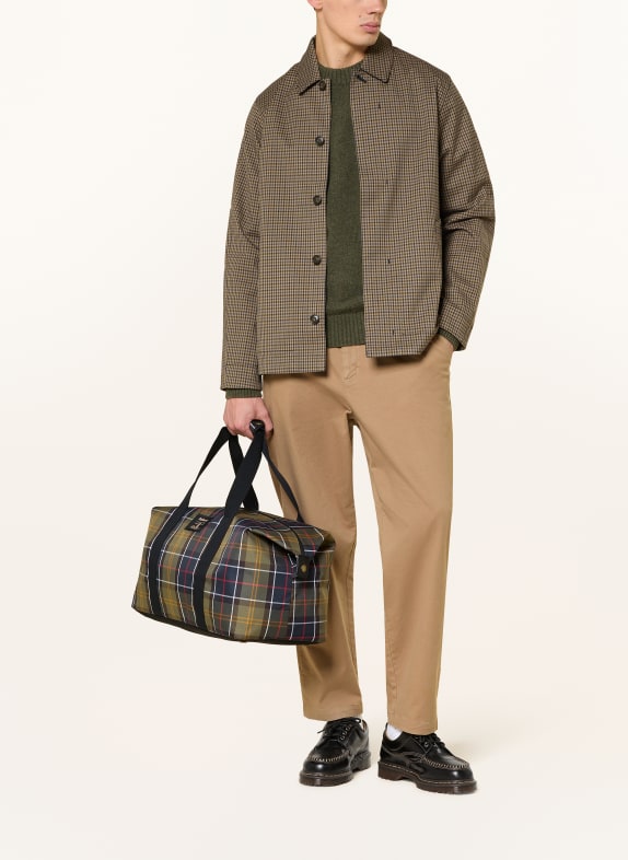 Barbour reistas OLIJF / ROOD / ZWART