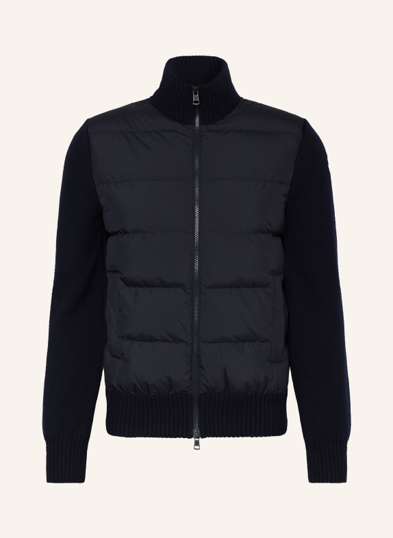MONCLER Down jacket TRICOT in mixed materials DARK BLUE