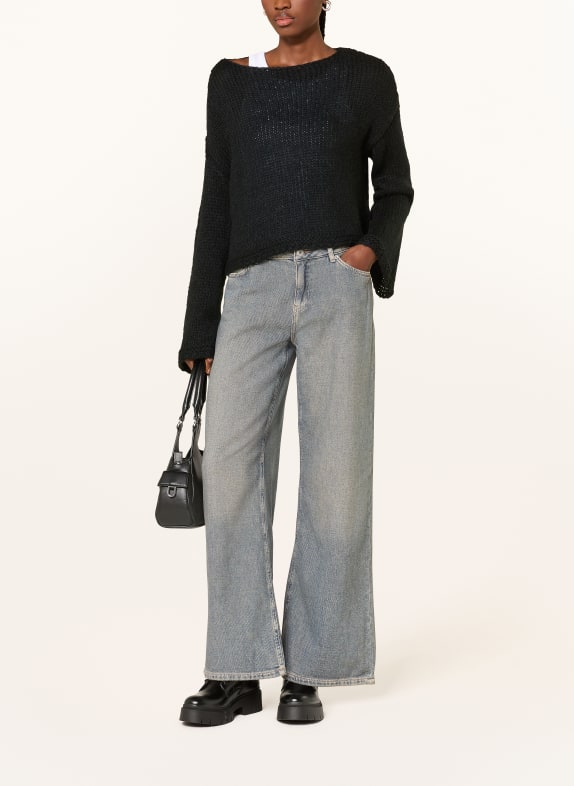 HUGO Pullover SCARLY mit Alpaka SCHWARZ