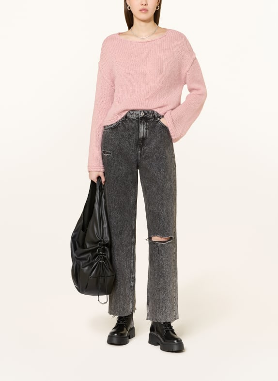 HUGO Wide Leg Jeans LENI 008 BLACK