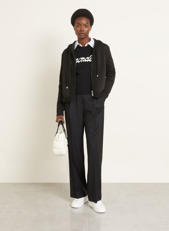 MONCLER sweatjack ZWART