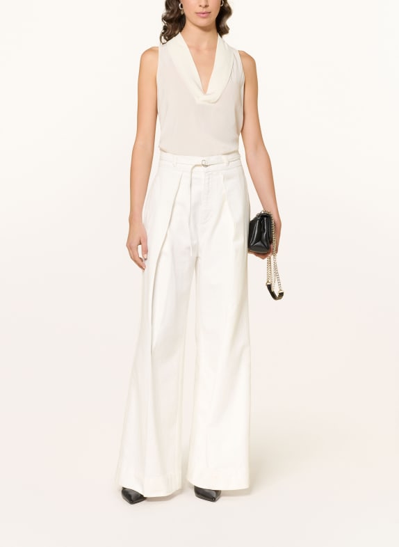 BOSS Blouse BOLARU van zijde ECRU