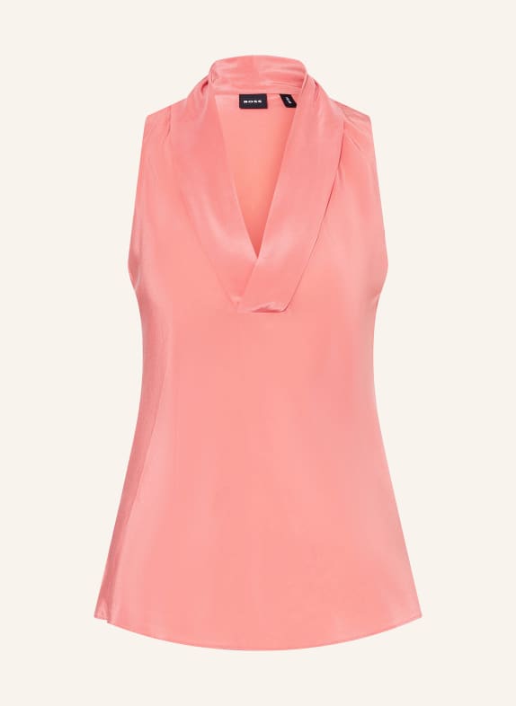 BOSS Blusentop BOLARU aus Seide LACHS