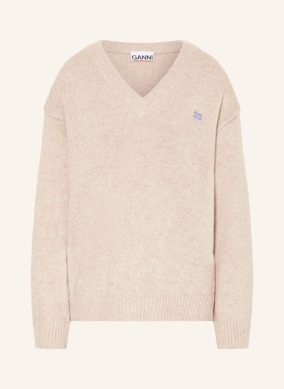 GANNI Pullover BEIGE