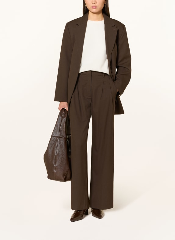 SELECTED Marlene-broek MARRON FONCÉ