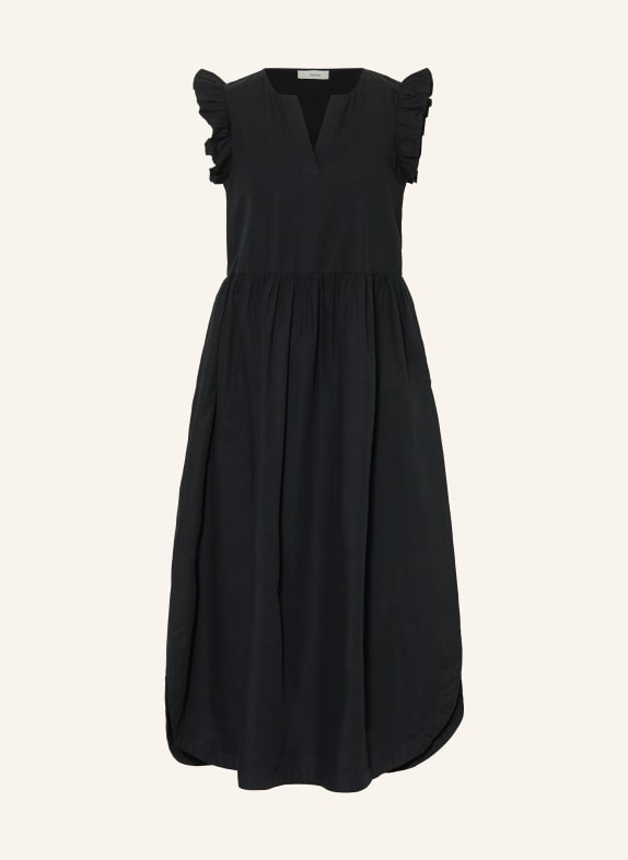SELECTED Femme Šaty s volánky ČERNÁ