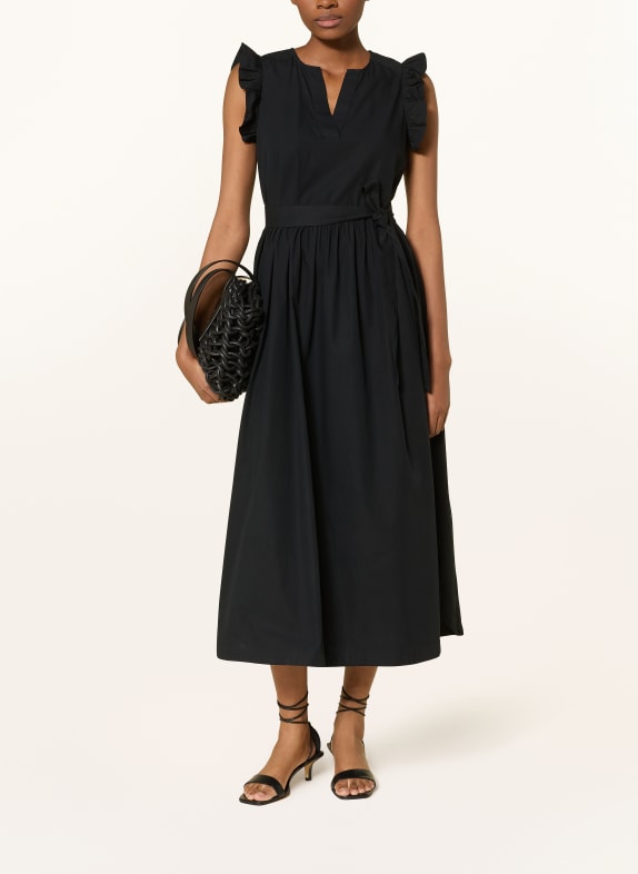 SELECTED Femme Kleid mit Rüschen SCHWARZ