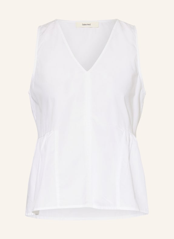 SELECTED Femme Top with ruffles WHITE