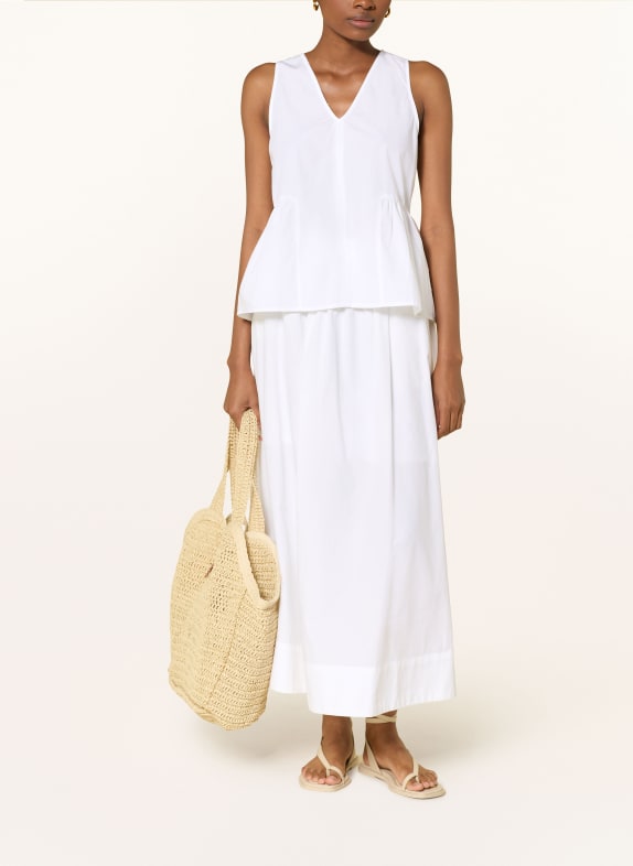 SELECTED Top met ruches WIT