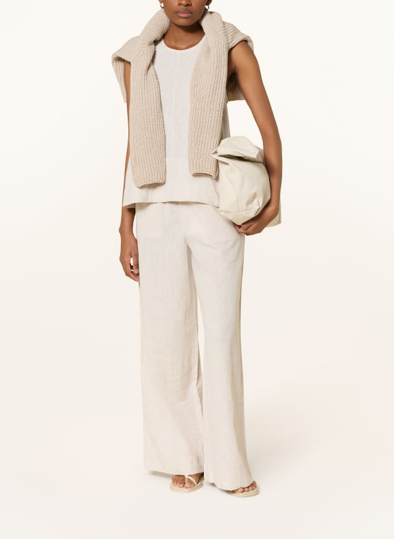 SELECTED Marlene-broek met linnen ECRU