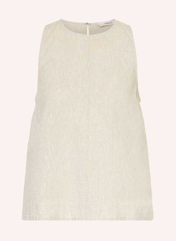 SELECTED Femme Top mit Leinen BEIGE