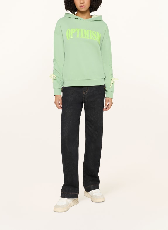 CARTOON Hoodie mit Pailletten HELLGRÜN