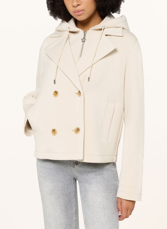 CARTOON Kastenjacke mit herausnehmbarer Blende CREME