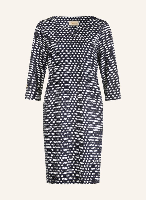 CARTOON Kleid mit 3/4-Arm DUNKELBLAU / WEISS