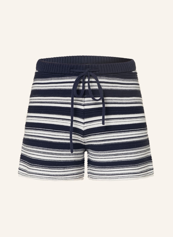 MRS & HUGS Strickshorts WEISS / DUNKELBLAU