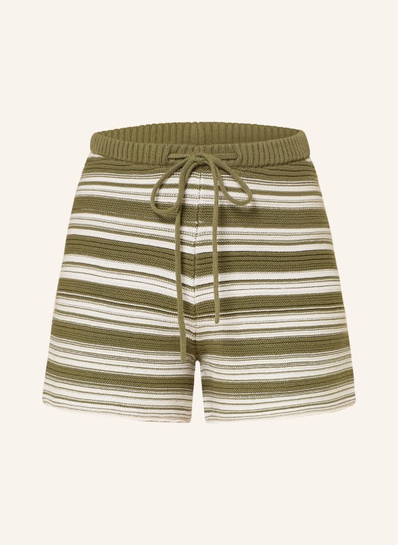 MRS & HUGS Strickshorts WEISS / HELLGRÜN