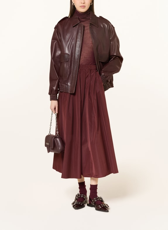 WEEKEND Max Mara Kjol CURVATO MÖRKRÖD