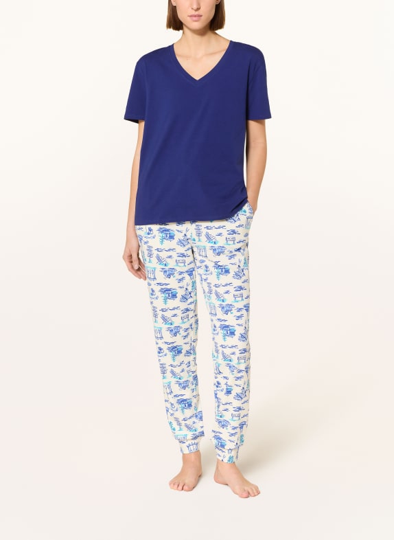 JOCKEY Pyjamasbyxor GRÄDDE / TURKOS / BLÅ