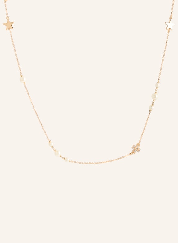 TORY BURCH DELICATE KIRA necklace GOLD / WHITE