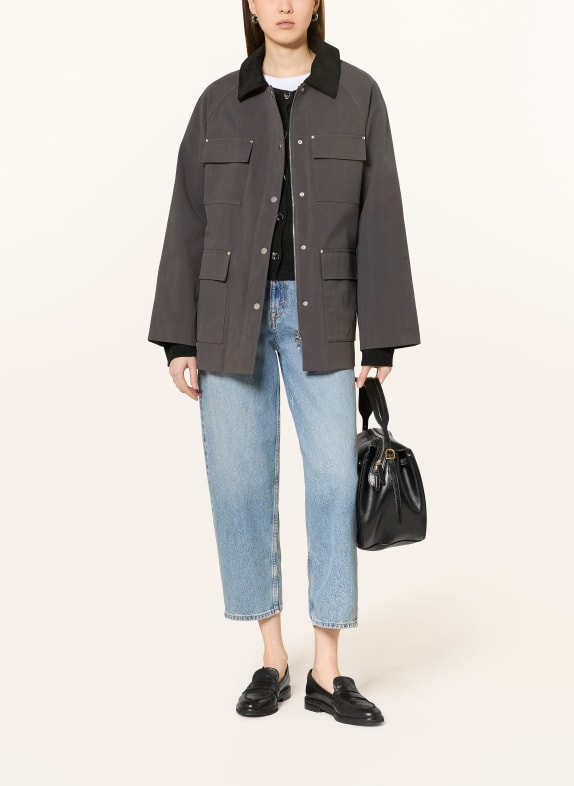 MRS & HUGS Fieldjacket DUNKELGRAU / SCHWARZ