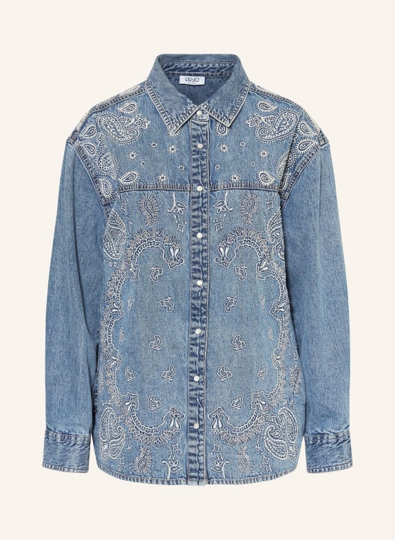 LIU JO chemise en jean BLEU CLAIR