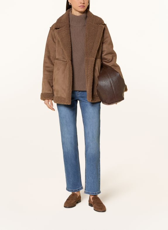Buena Vista Rechte jeans 6808 mid stone