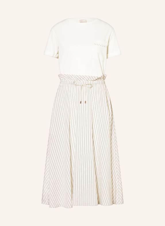 LIU JO Robe en mélange de matières CRÈME