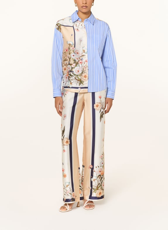 LIU JO Blouse in verschillende materialen LICHTBLAUW / CRÈME / LICHTORANJE