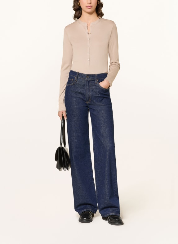 Stefan Brandt Henley-shirt ANINA LICHTGRIJS
