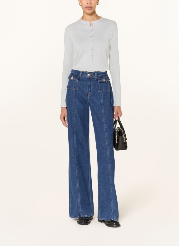 Stefan Brandt Tricou Henley ANINA ALBASTRU DESCHIS