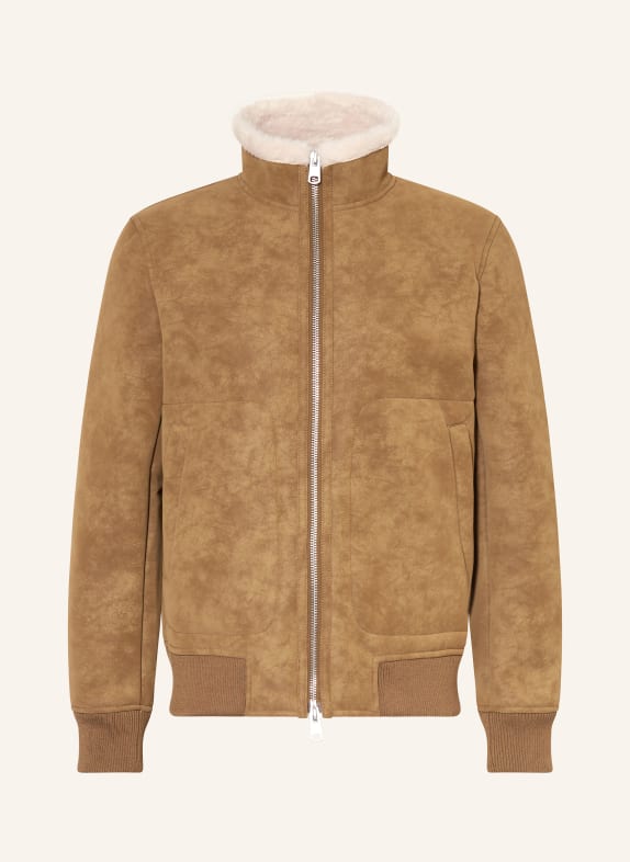 CINQUE Jacke CITERRY in Lederoptik CAMEL