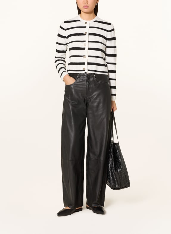 darling harbour Strickjacke offwhite / black