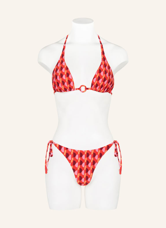 SEAFOLLY Omkeerbaar driehoekig bikinitopje SORRENTO ROOD / ROZE / DONKERROOD