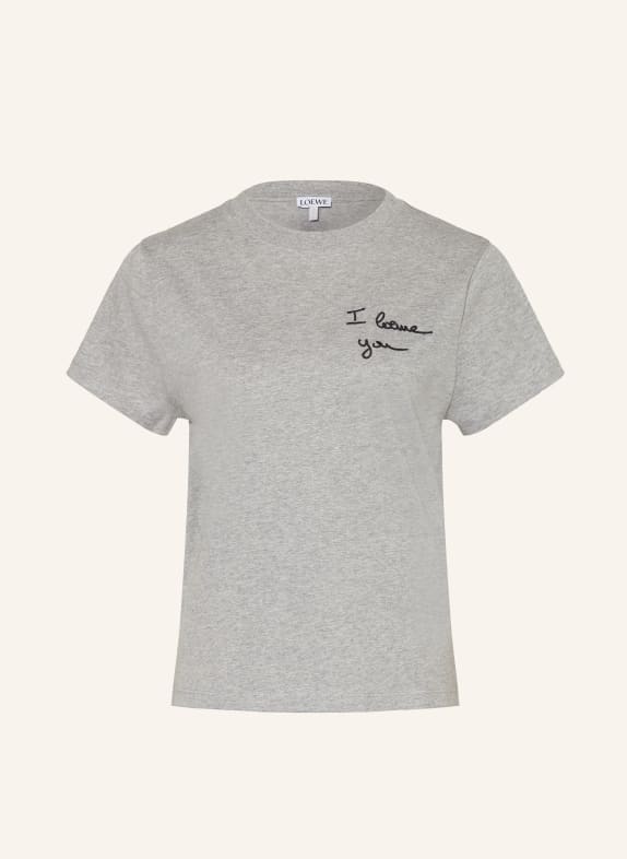 LOEWE T-Shirt GRAU / SCHWARZ
