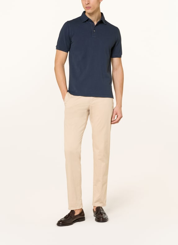 FEDELI Piqué poloshirt NORTH DONKERBLAUW
