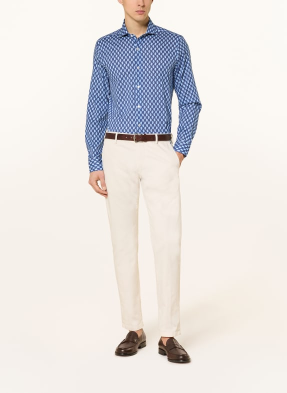 FEDELI Overhemd SEAN Regular Fit BLAUW / LICHTBLAUW