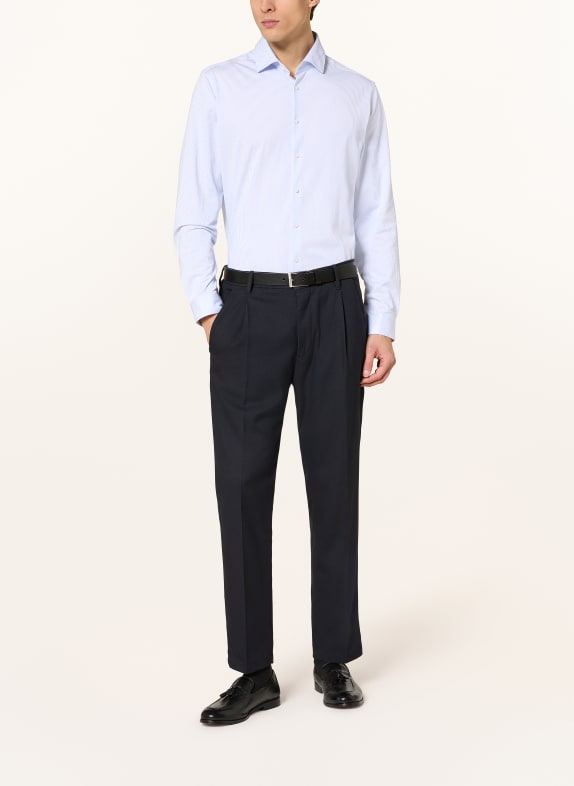 PAUL Overhemd Shaped Fit WIT / LICHTBLAUW
