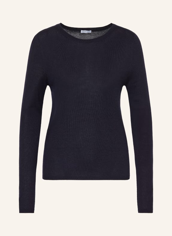 IRIS von ARNIM Cashmere-Pullover LAUREEN mit Seide DUNKELBLAU