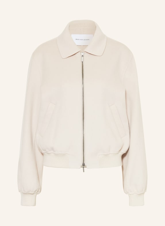 IRIS von ARNIM Blouson ZINNIA avec cachemire BEIGE / ARGENT